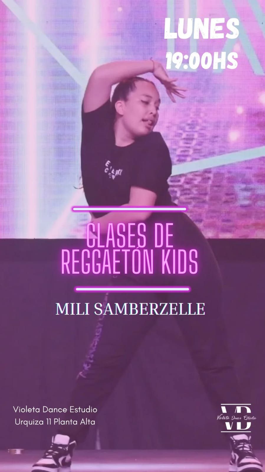 Flyer Clase Reggaeton Kids